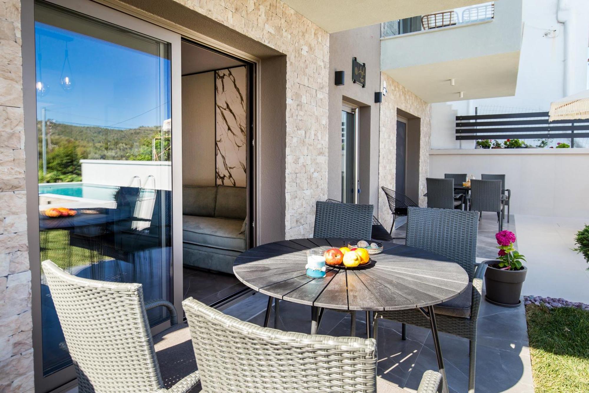 Aigli Skala Maries Deluxe Apartamento Skála Marión Exterior foto