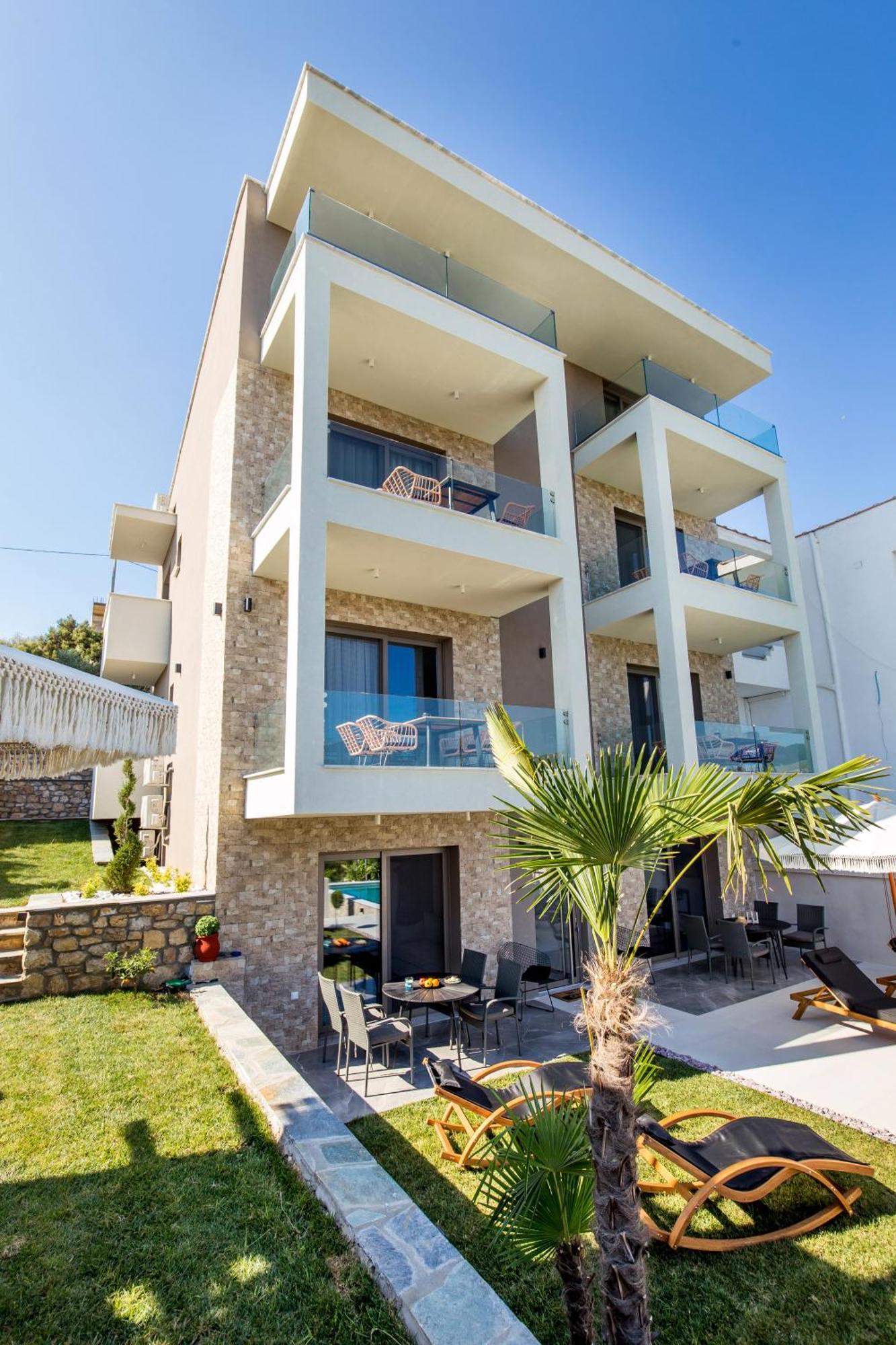 Aigli Skala Maries Deluxe Apartamento Skála Marión Exterior foto