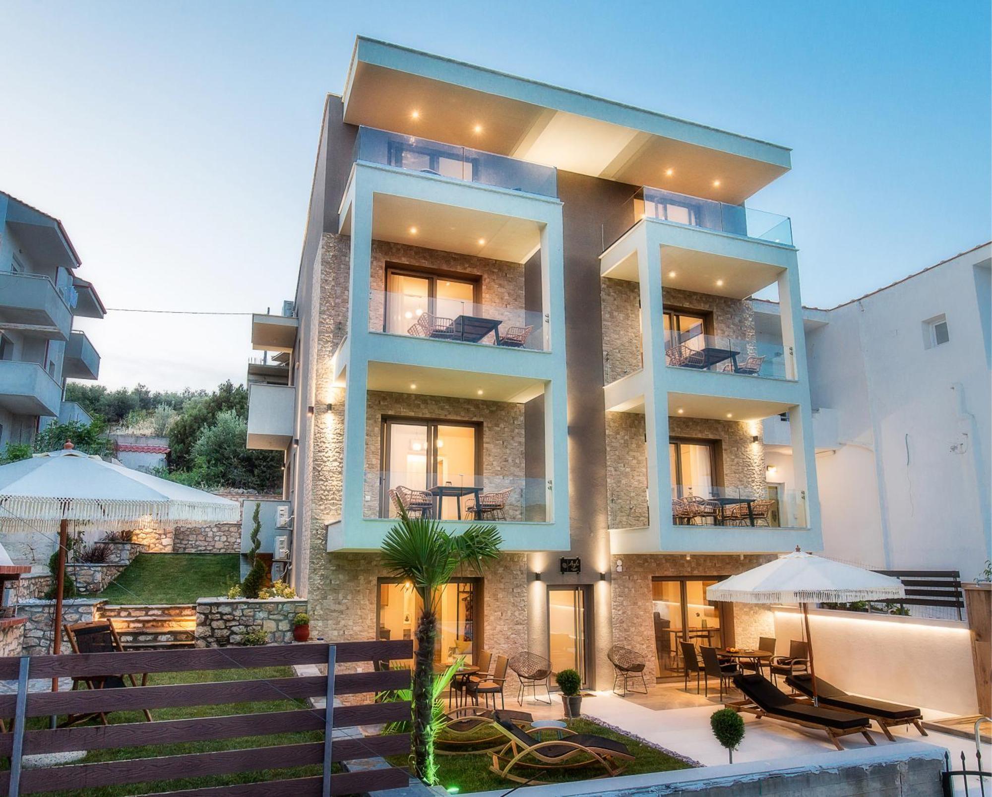 Aigli Skala Maries Deluxe Apartamento Skála Marión Exterior foto
