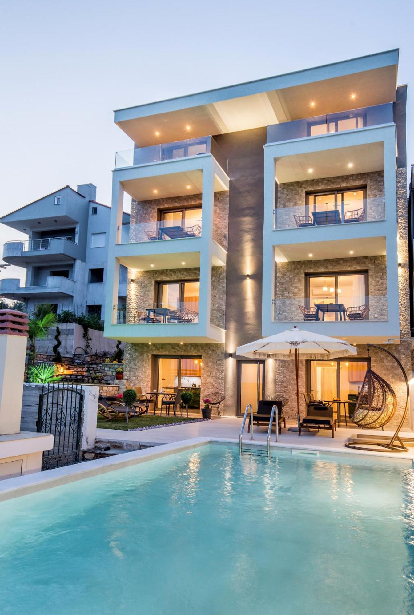 Aigli Skala Maries Deluxe Apartamento Skála Marión Exterior foto