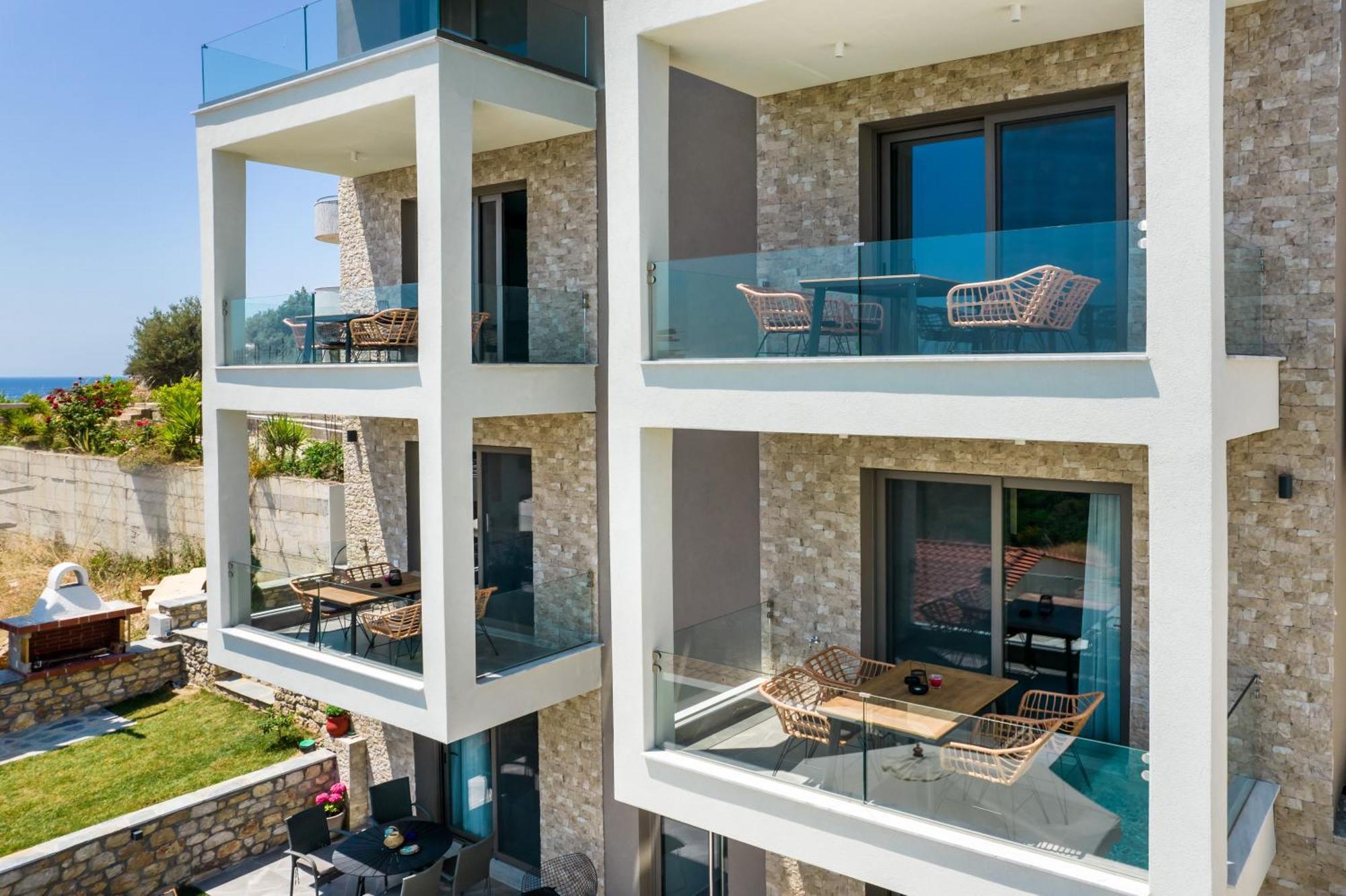 Aigli Skala Maries Deluxe Apartamento Skála Marión Exterior foto